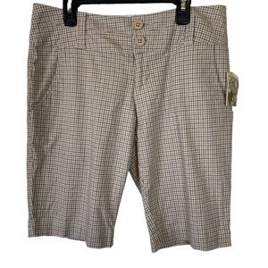 ☀️NWT Outlooks Juniors Plaid Bermuda Shorts
